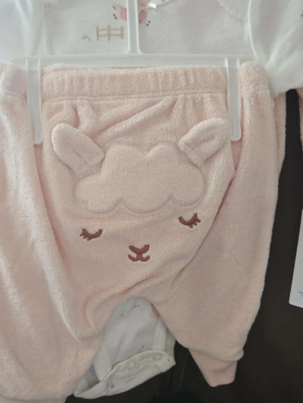 Carter's Light Pink Lamb Plush 3-Piece Set